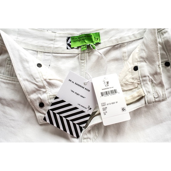 NWT Dust White Sandrine Rose Wide Curve Leg Pants sz 24 - Picture 10 of 15